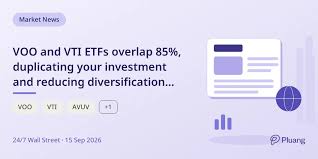 VOO and VTI ETFs overlap 85%, duplicating your investment and reducing diversification benefits.