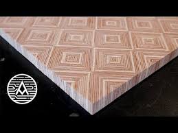 Making Plywood Patterns Chevron Diamonds Basket Weave And More Youtube Plywood Art Plywood Projects Plywood Table