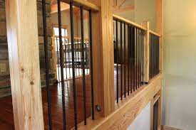 Wood And Rebar Railing Loft Railing Staircase Design Banister Remodel
