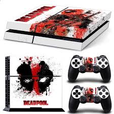 Dealpool Design Sticker For Playstation 4 For Ps4 Hud Pvc Vinyl Skydd Till Ps4 Konsol Och Dualshock 4 Hud For Ps4 Klistermarke Control Ps4 Ps4 Consolas