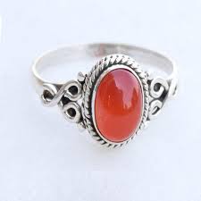 Carnelian Gemstone Sterling Silver Ring Stacking Ring Orange Stone Ring Women S Ring Gifts Ring 925 Silver Ring Dainty Ring In 2020 Carnelian Jewelry Gemstone Rings Gemstones