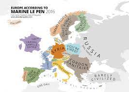 Europe According to Marine Le Pen | by Yanko Tsvetkov | Atlas of Prejudice