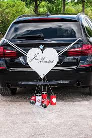 Autoschmuck Herz Mit Blechdosen Retro Hochzeitsauto Autodeko Hochzeit Hochzeit Auto