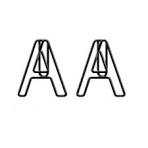 Alphabet-Letter A Shaped Paper Clips | Decorative Paper ...