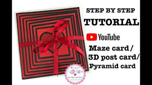 It's also both more available to the viewer and less intrusive at the same time. How To Make Maze Card 3d Postcard Pyramid Card Best Handmade Cards Youtube