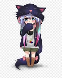 Witch showing bloody hand with reaper. Half Demon Half Angel Anime Download Chibi Anime Neko Girl Free Transparent Png Clipart Images Download