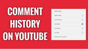 Is there no way to do this considering the user is not me? How To View Your Youtube Comment History Youtube