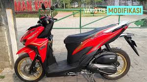 Modif vario 125 warna merah. Vario 125 Red 2018 Modifikasi Minimalis Dengan Budget Minimalis Youtube