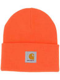 Carhartt Wip Turn Up Logo Beanie Farfetch Neon Pink Beanie Orange Beanie Beanie