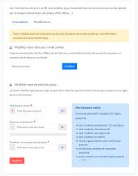 Peut on modifier une adresse mail. Je Souhaite Modifier L Adresse E Mail Personnelle Associee A Mon Compte Ecampus Support Campus Numerique
