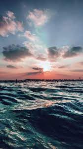 Sunset Sea Sky Ocean Summer Blue Water Nature Wallpaper Hd Iphone Ocean Oceanphotography Photography Oceaninspo Nature Wallpaper Ocean Wallpaper Sunset Sea