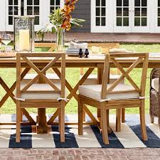 Somerset Teak Outdoor Dining Side Chair Williams Sonoma