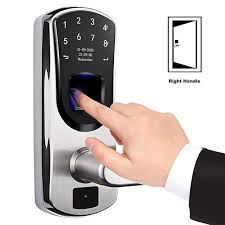 Amazon Com Wejupit Fingerprint Smart Keyless Entry Door Lock With Touchscreen Code Electronic Keypad Fingerprint Door Lock Smart Door Locks Digital Door Lock