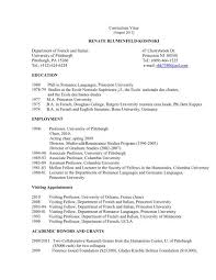 Le modèle de cv moderne combine des éléments attrayants afin de produire un cv personnalisé. Curriculum Vitae Pdf French Italian Languages And Literatures
