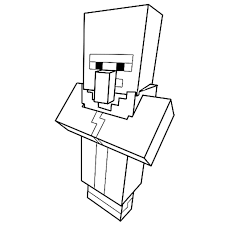Since its creation in 2009, minecraft has become a wildly popular game. Coloriage Le Villageois De Minecraft En Ligne Gratuit A Imprimer