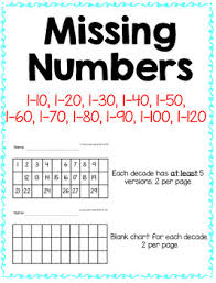 missing numbers 1 120 and skip counting