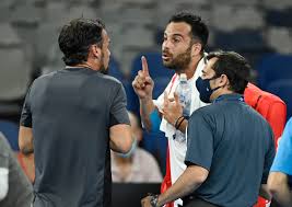 The most famous incident involved world number one novak djokovic who was disqualified from the 2020 us open. Tennis Fognini And Caruso In Heated Argument After All Italian Affair Reuters