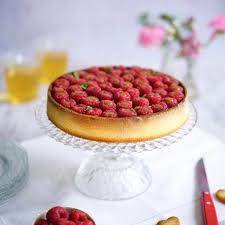 Tarte Aux Framboises Vanille Et Caramel Regilait Recette Tarte Framboise Tarte Recette Tarte Framboise