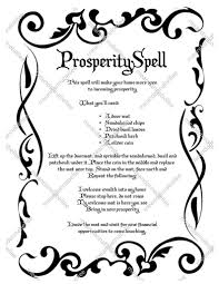 Witches Prosperity Spell Image Digital Clipart Etsy In 2020 Prosperity Spell Paganism Spells Wiccan Spell Book
