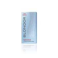 Spécial cheveux noir meche gris coloration des cheveux. Kit Blonde Meches Decolorant 60ml Wella Professionals