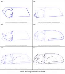 How To Draw A Sleeping Cat Printable Step By Step Drawing Sheet Drawingtutorials101 Com It was an awesome experience yet step] again!! how to draw a sleeping cat printable