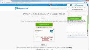 linkedin resume builder import your