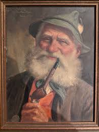 FRAMED OIL PAINTING OF BOY