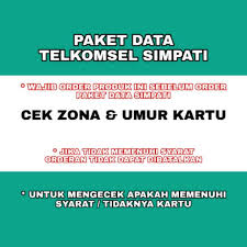 Saat kamu mengisi pulsa, maka masa aktif tidak akan diperpanjang alias tidak akumulatif. Paket Data Telkomsel Simpati Cek Zona Dan Umur Kartu Shopee Indonesia