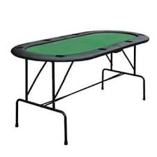 Homcom Oval Folding Blackjack And Poker Table With Eight Cup Holders Poker Table Folding Poker Table Table Games