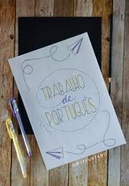 Capa De Um Trabalho De Portugues Capa Para Trabalhos Escolares De Portugues Capas De Trabalhos Desenhos Para Capa Ideias Da Escola
