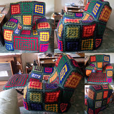 The Recliner Chair Cover I Made For My Step Father Easily The Biggest Crochet Project I Have Made Seat Covers For Chairs Funky Chairs Recliner Chair Covers