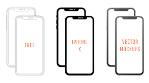 Free Iphone X Vector Mockups Svg Free Iphone Iphone Sports Fonts