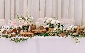 Rustic Woodland Top Table Styling Birtsmorton Court Florist Wedding Top Table Rustic Woodland Wedding Top Table Ideas