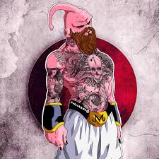 Morning Illustration Designing The Bearded And Tattooed Buu Dragon Ball Super Manga Dragon Ball Artwork Dragon Ball Tattoo
