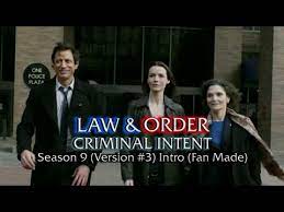 Criminal intent (a titles & air dates guide) last updated: Law Order Criminal Intent Season 9 Version 3 Intro Fan Made Youtube