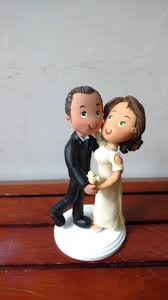 10 pasos para realizar cake toppers en porcelana fría para bodas. Pareja De Novios Personalizados Para Torta De Boda Artesanum