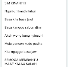 Check spelling or type a new query. Contoh Tembang Kinanthi Tema Sekolah Brainly Co Id
