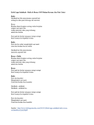 Lagu tersebut diciptakan oleh abay ardhitya. Lirik Lagu Salahkah