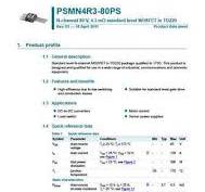 PSMN4R3-100PS Datasheet and Replacement. Cross Reference Search