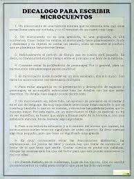 Decalogo Para Escribir Microcuentos Como Escribir Un Libro Escritura Creativa Escribir Un Libro