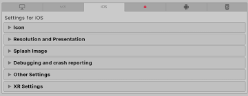 Check spelling or type a new query. Unity Manual Ios Player Settings