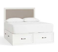 The perfect combination of style and function, the. Stratton Storage Platform Bed Montgomery Headboard With Drawers Pottery Barn
