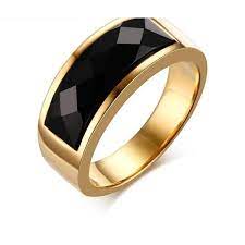 Black Stone Ring For Men Rings For Men Black Stone Ring Stone Rings For Men