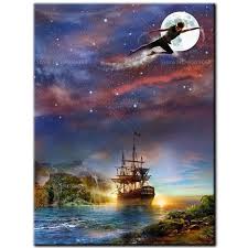 Find More Diamond Painting Cross Stitch Information About 5d Diy Diamond Painting Full Square Diamond Embroidery Peter Pan Pictures Peter Pan Peter Pan Disney