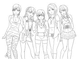 Coloring Pages Anime Coloring Pages Free And Printable Coloring Pages For Girls Anime Best Friends Disney Princess Coloring Pages