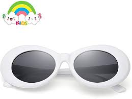 Amazon Com Sunglasses For Kids Fourchen Bold Retro Oval Mod Thick Frame Sunglasses Round Lens Clout Gogg Girl With Sunglasses Kids Sunglasses Proof Sunglasses