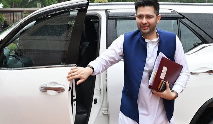 raghav chadha slams aap over alleged attack on bjp leader ravneet bittu - Prabhasakshi