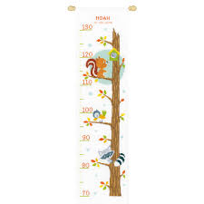 Vervaco Counted Cross Stitch Kit Height Chart Animals In Tree