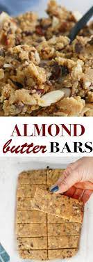 Almond Butter Bars Recipe No Bake Healthy Kitchen Hoskins Recipe Almond Butter Recipe Healthy Almond Butter Recipes Recipe Using Almond Butter
