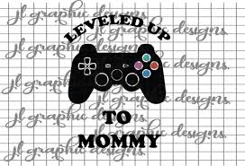 Download Leveled Up To Mommy Gamer Graphic By Jl Designs Creative Fabrica PSD Mockup Templates
